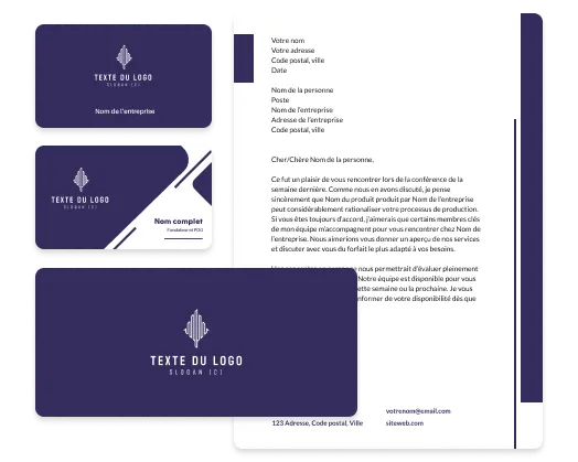 outils de création de logos et de cartes professionnelles
