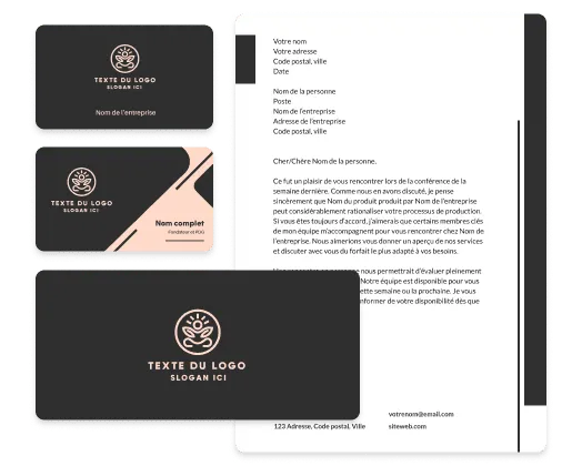 outils de création de logos et de cartes professionnelles