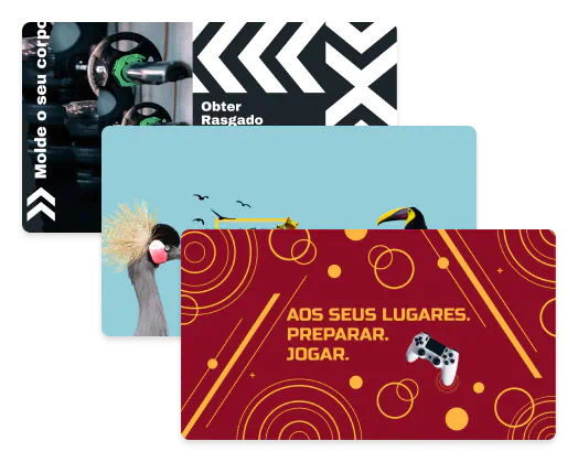 Exemplos de banners do YouTube