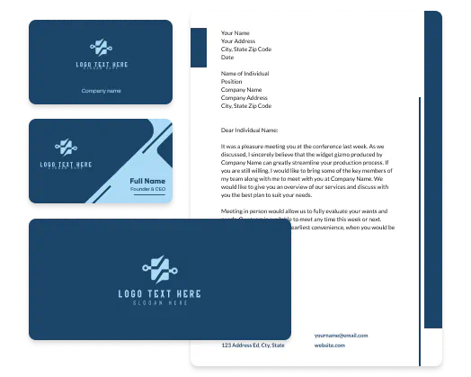 logo and business card tools