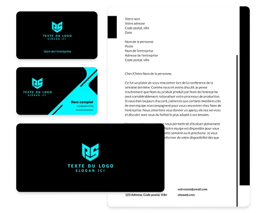 outils de création de logos et de cartes professionnelles