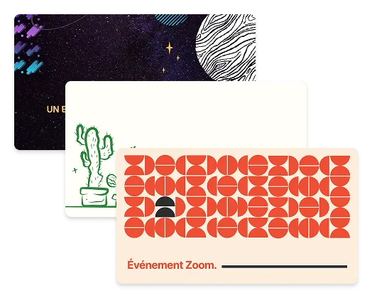 Exemples d’arrière-plans Zoom