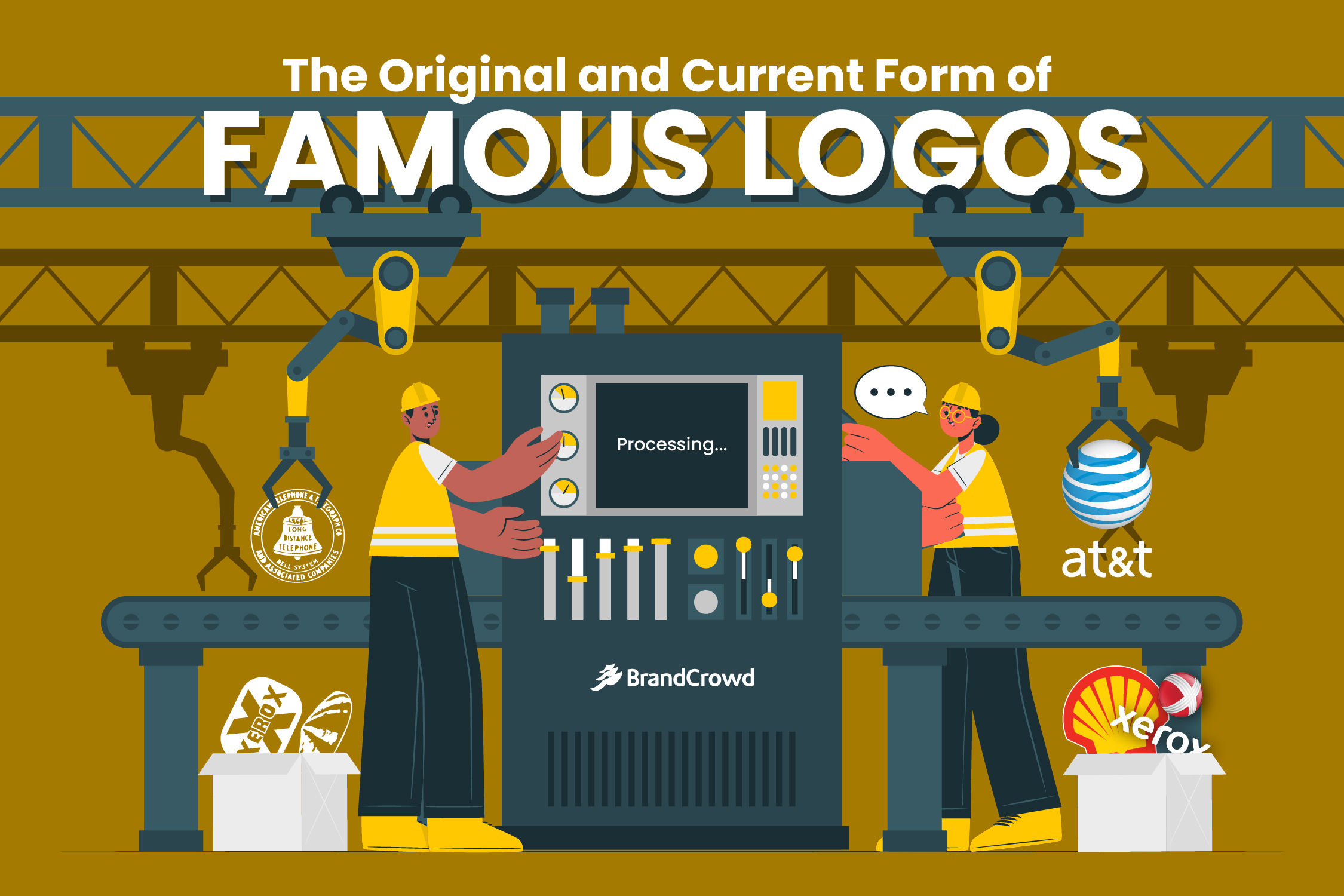 The Original and Current Form of Famous Logos