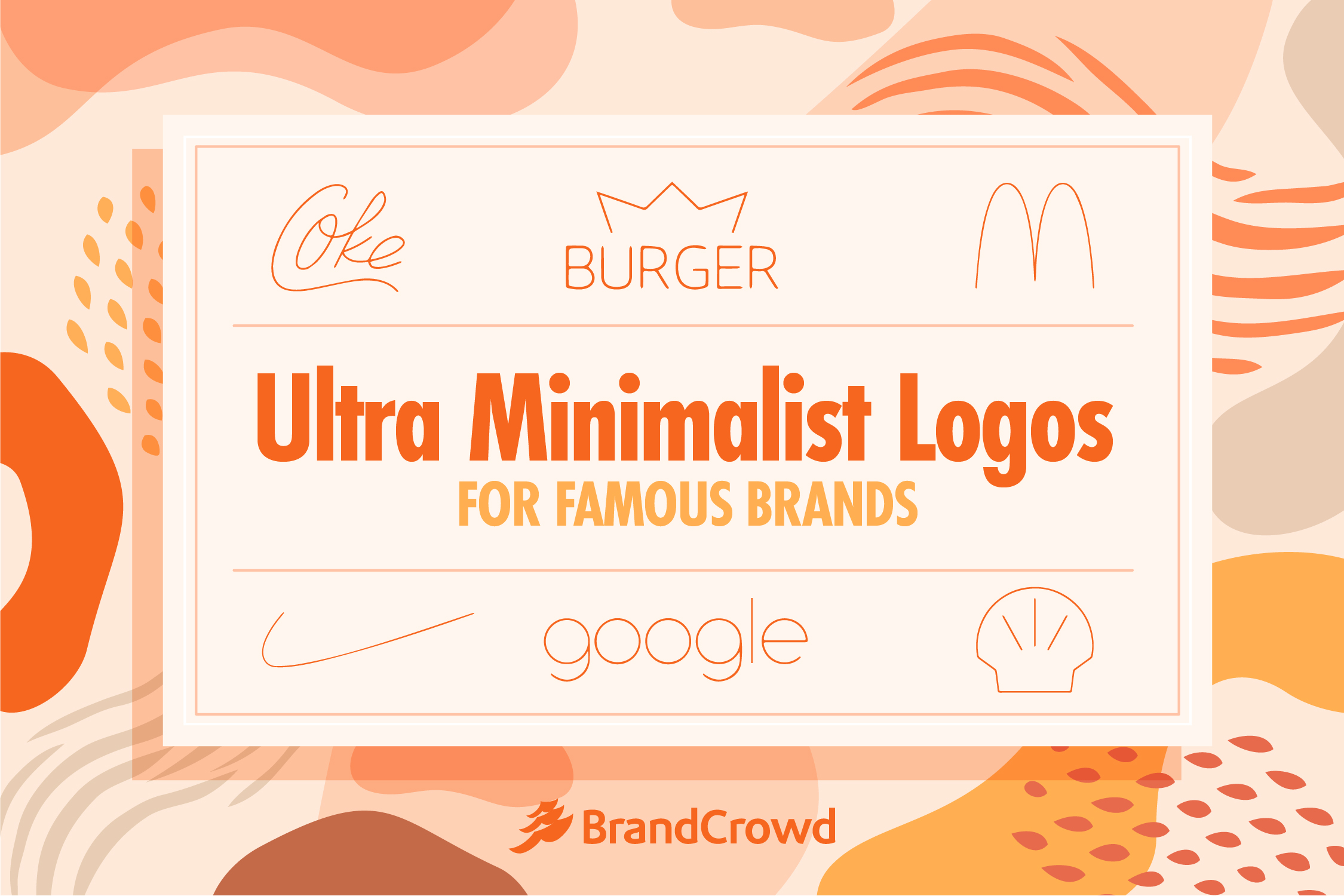 Ultra Minimalist Logos for Famous Brands