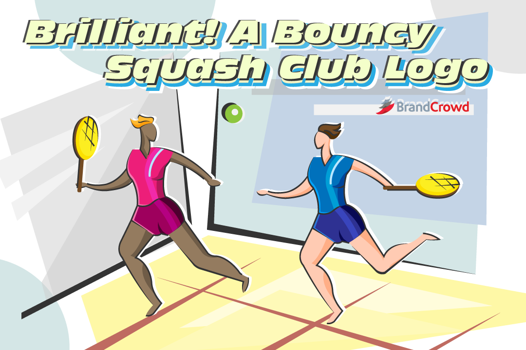 Brilliant! A Bouncy Squash Club Logo