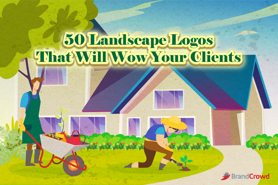 50 Landscape Logos That Will Wow Your Clients