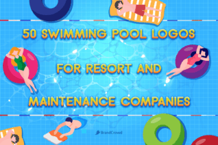 50 Swimming Pool Logos for Resort and Maintenance Companies