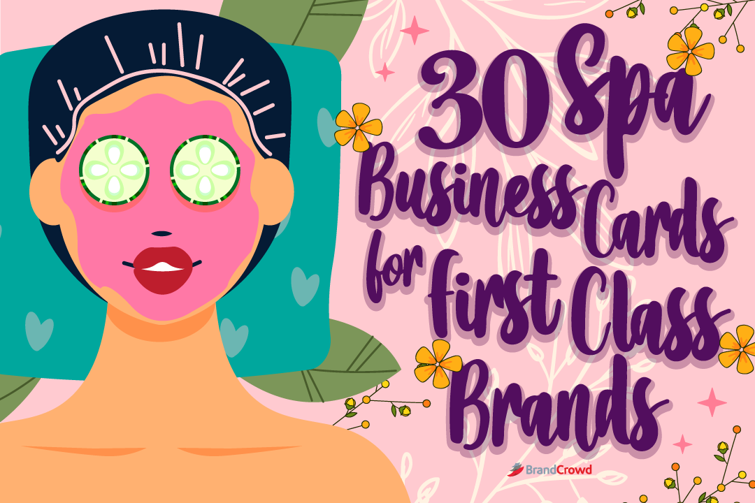 30 Spa Business Cards for First Class Brands
