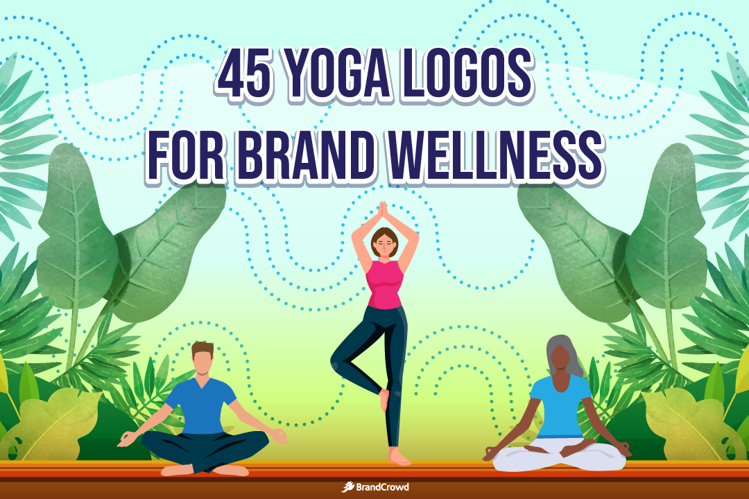 45 Yoga Logos for Brand Wellness