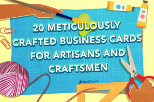 20 Business Cards Meticulously Handcrafted for Artisans