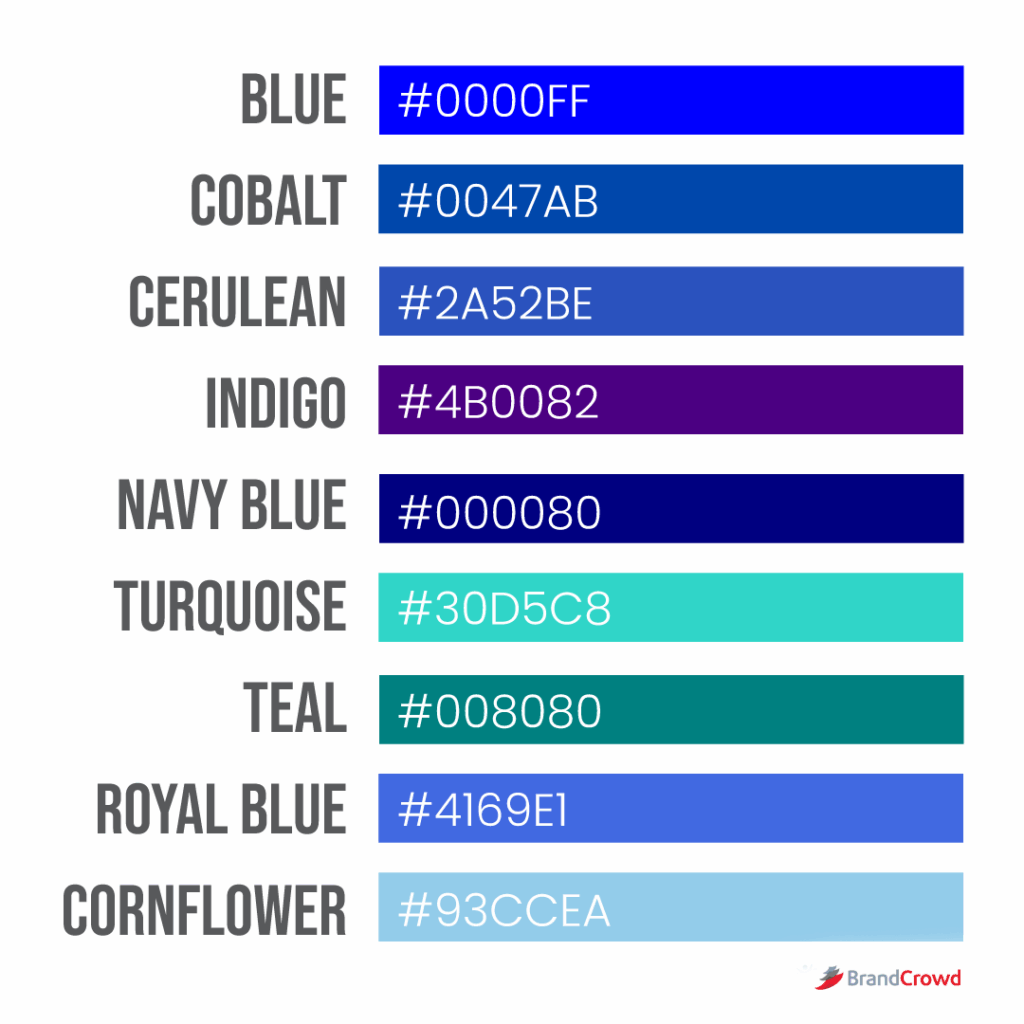 Federal Blue Code The Color Blue | Meaning & Psychology - BrandCrowd Blog | BrandCrowd