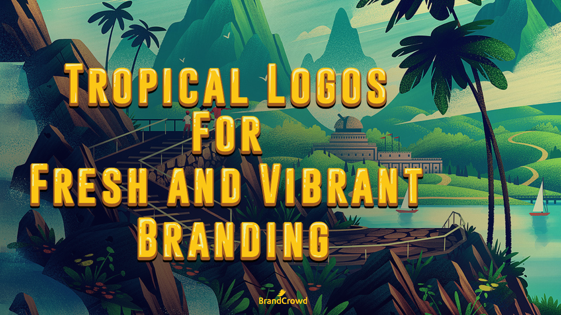 48 Tropical Logos For Fresh and Vibrant Branding