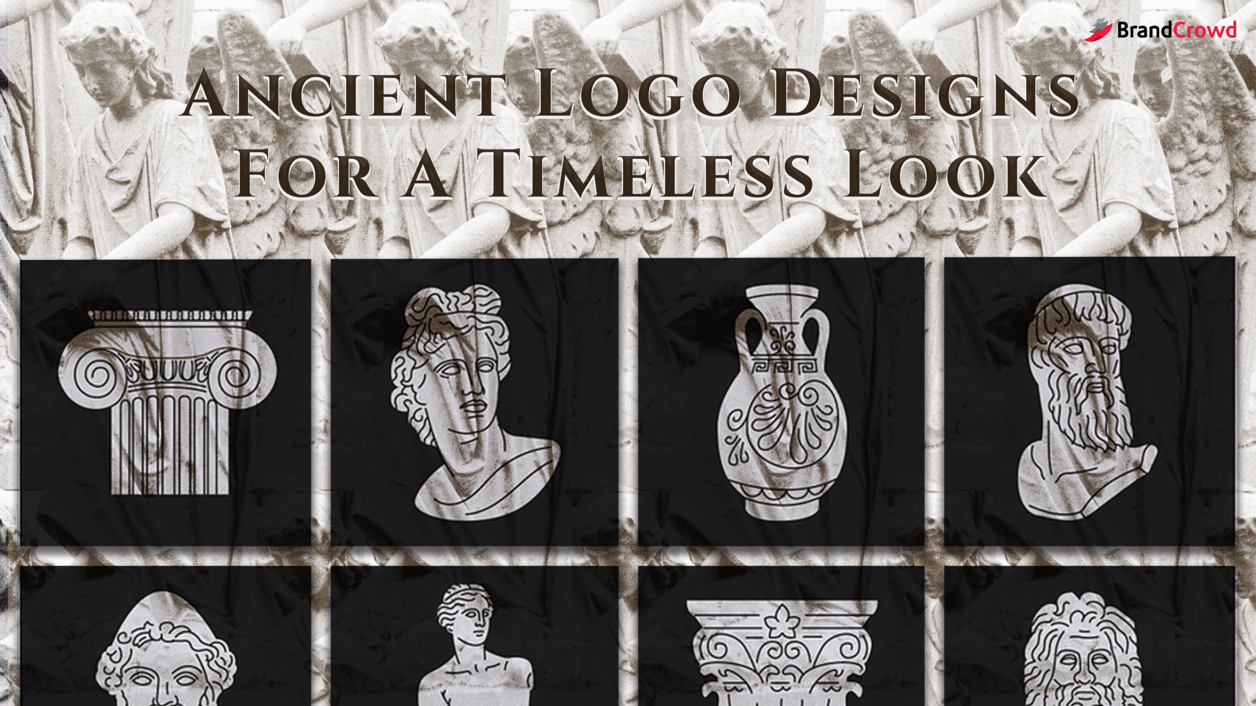 49 Ancient Logo Designs For A Timeless Look - BrandCrowd Blog | BrandCrowd, image size:2560x1440