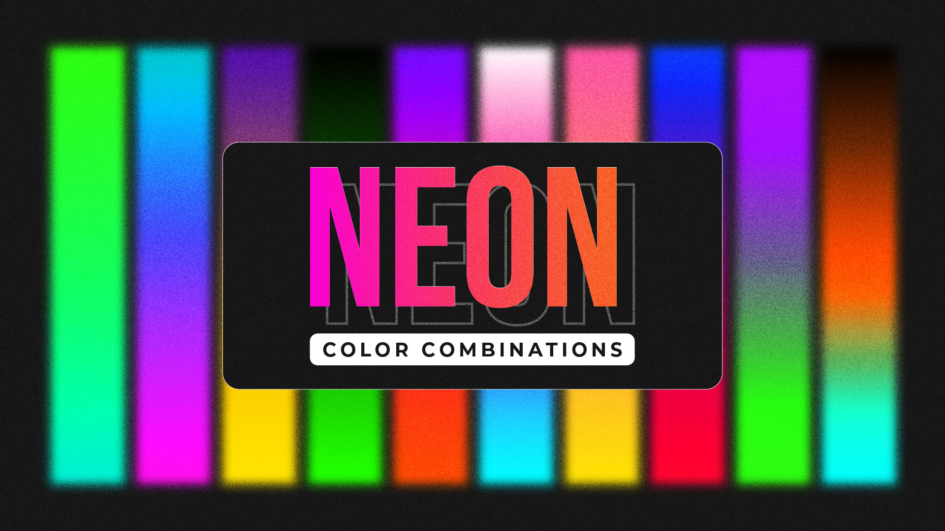 10 Striking Neon Color Combinations for Logo Design