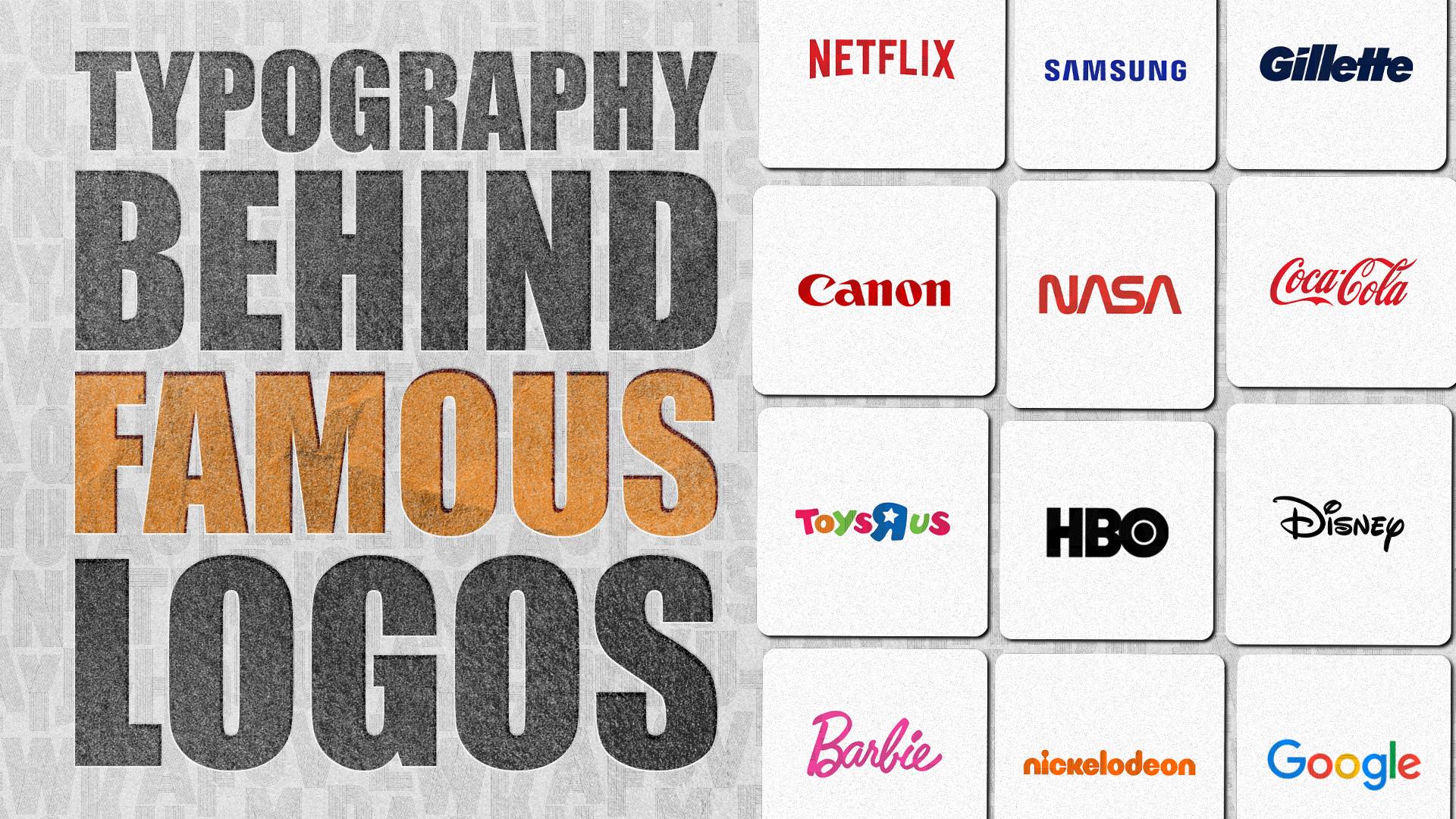 30 Famous Logos and the Typography Behind Them