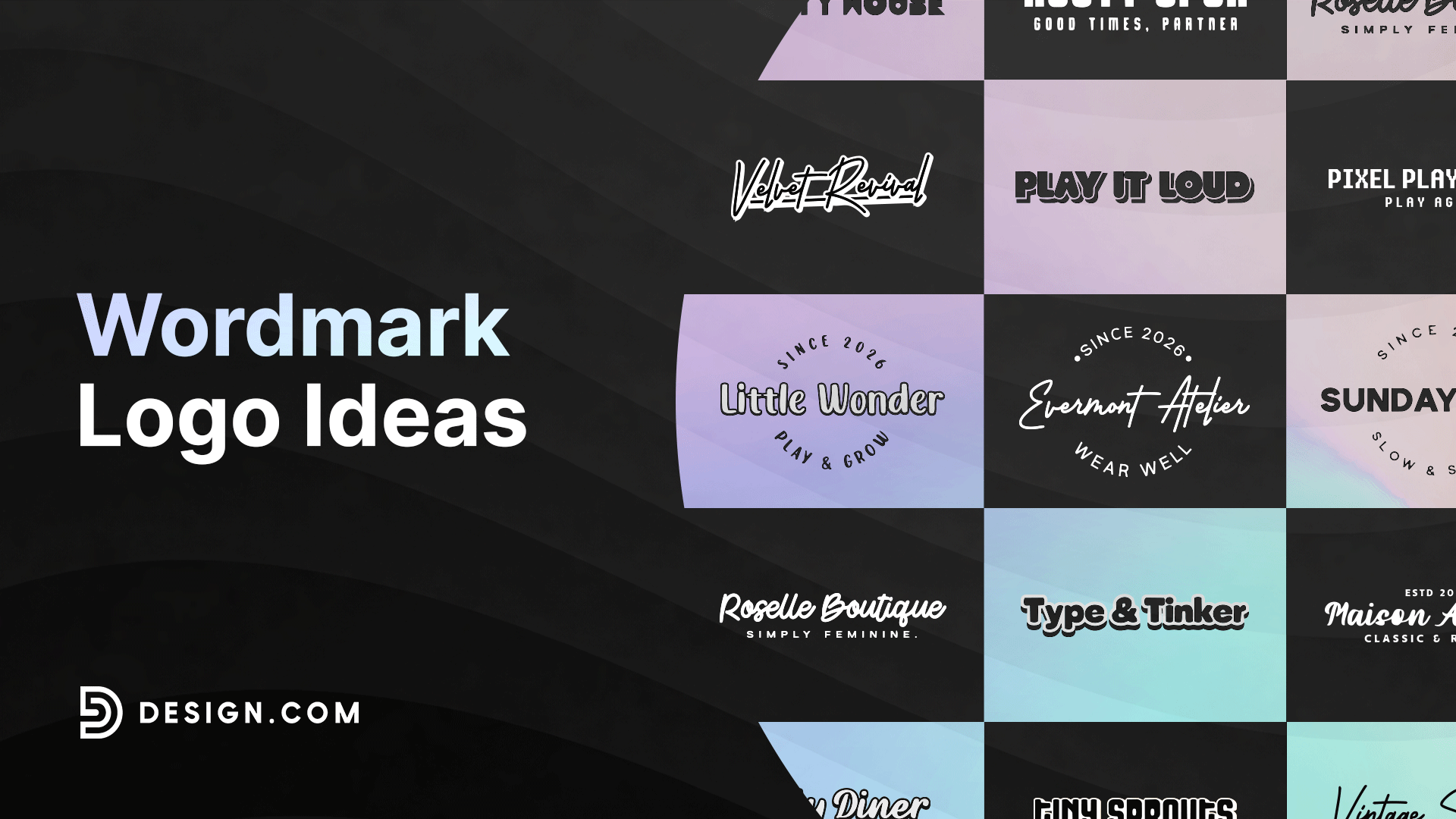 40 Wordmark Logos to Make Your Brand Name Unforgettable