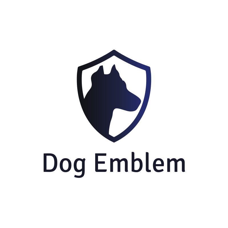 Security Dog Emblem Logo