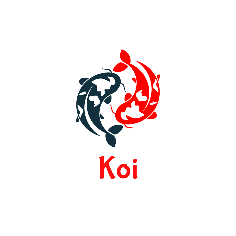 Koi Fishes Logo