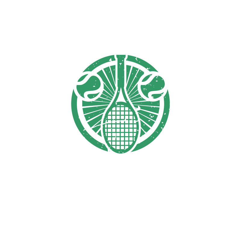 Vintage Tennis Emblem Logo