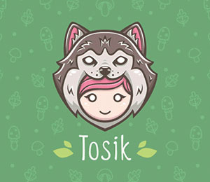 Girl Logo Design by Tosik