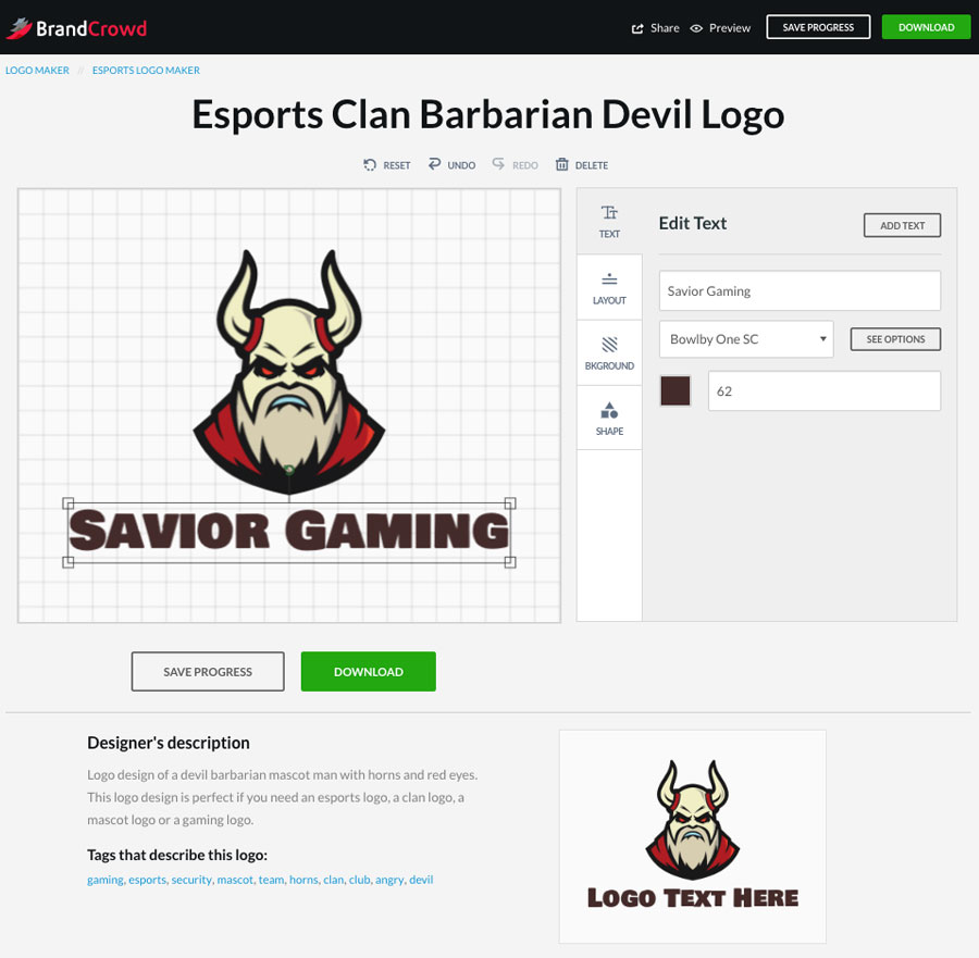 Gaming Logo Maker, eSports, Clans & Every Gaming Need