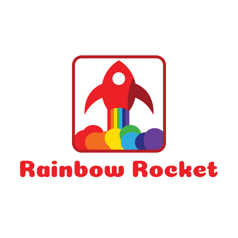 Rainbow Rocket Logo