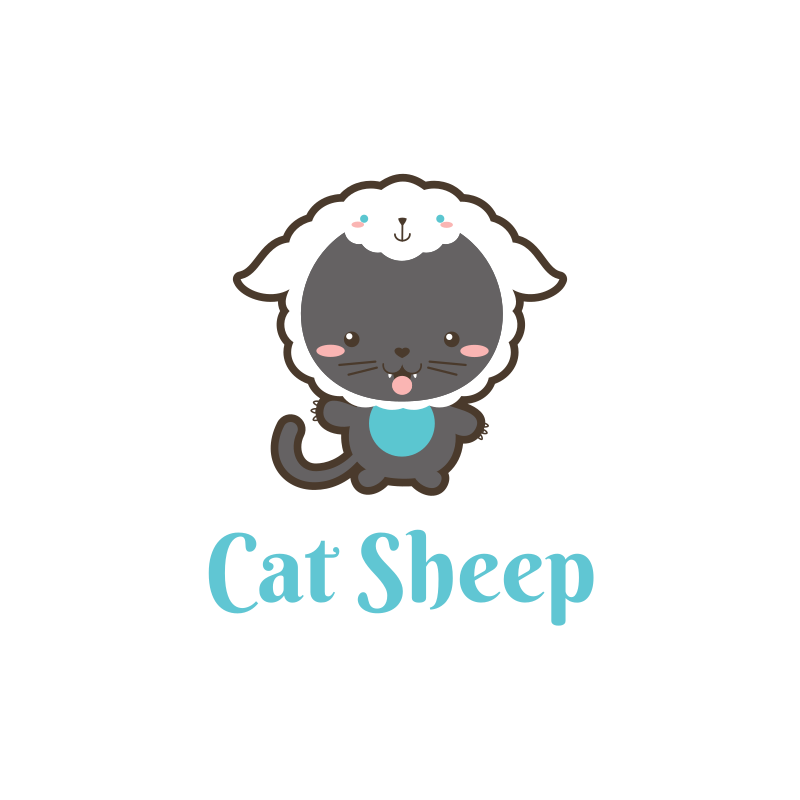 cat sheep logo