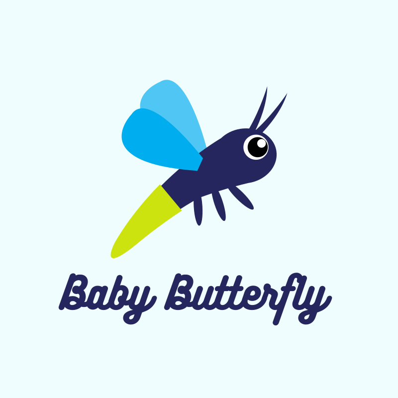 baby butterfly logo
