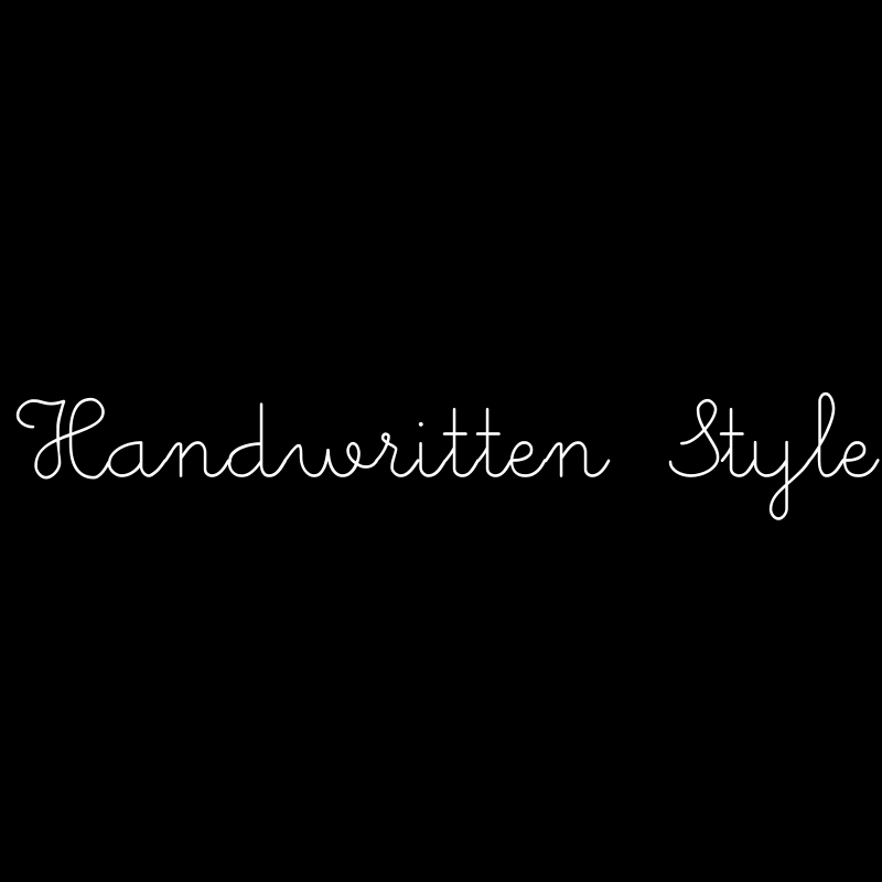 Handwritten Typography Wordmark logo