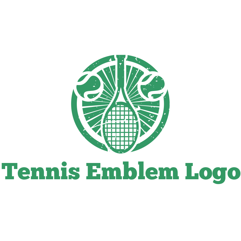 Tennis Emblem Logo