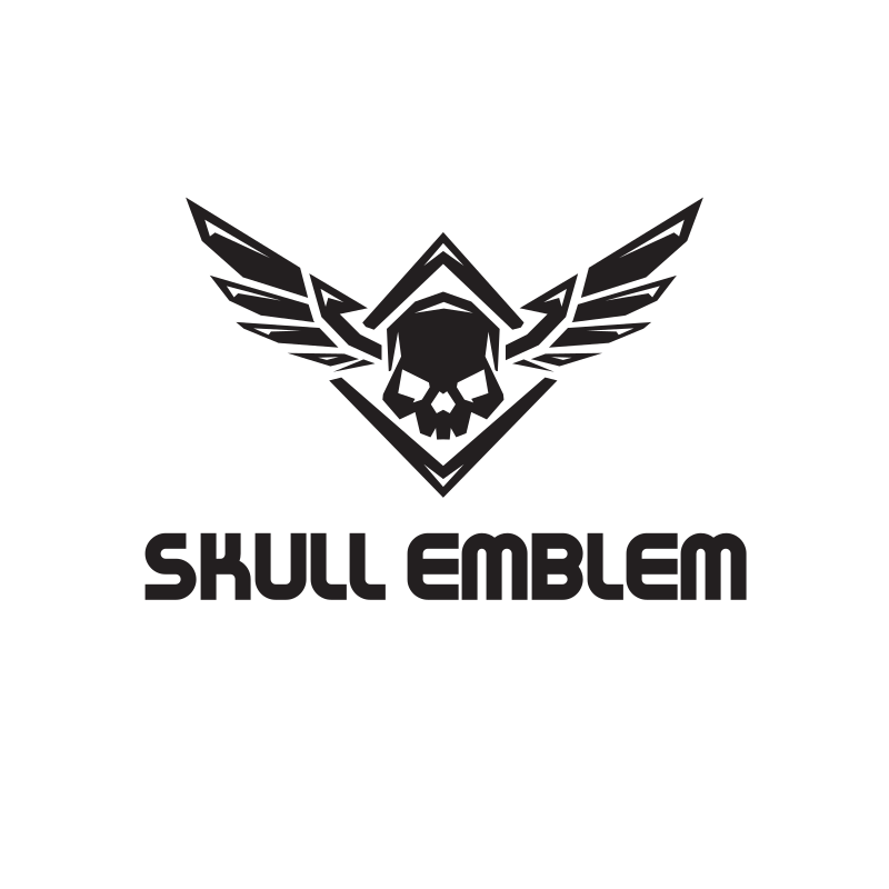 Skull Emblem Logo