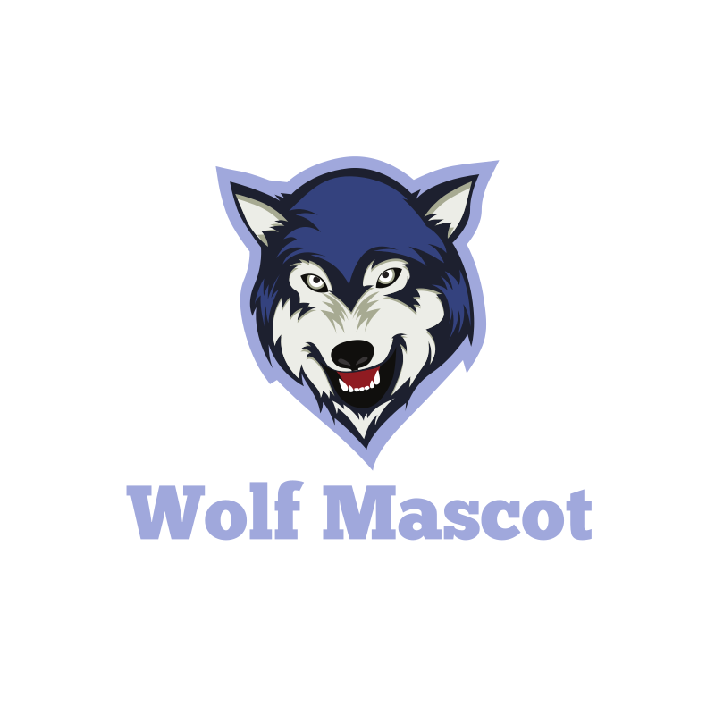 school mascot wolf logos