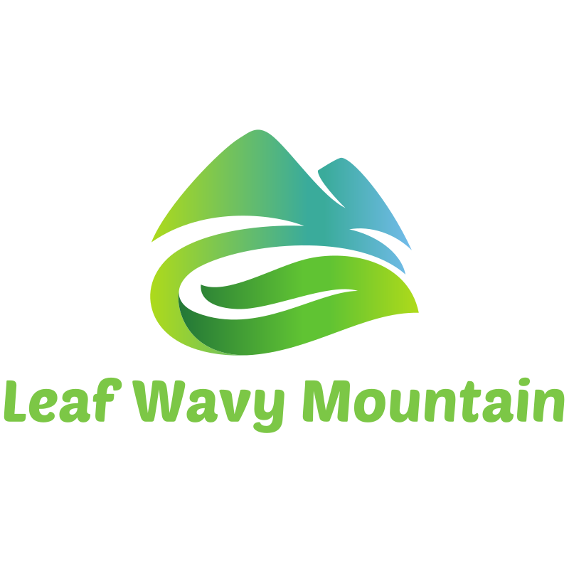 Leaf Wavy Mountain logo