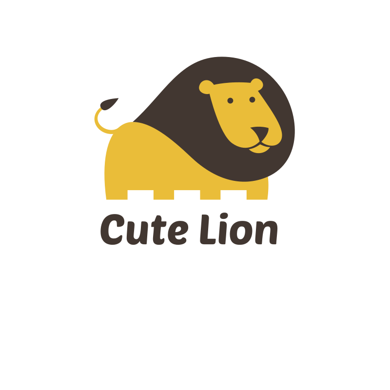 Cute Lion Logo