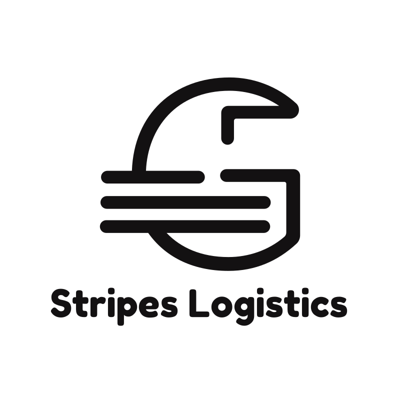 Stripes Letter G Logistics Logo Design