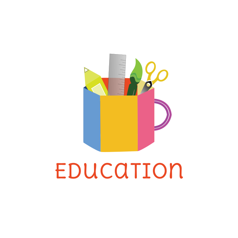 School Supplies Logo Design