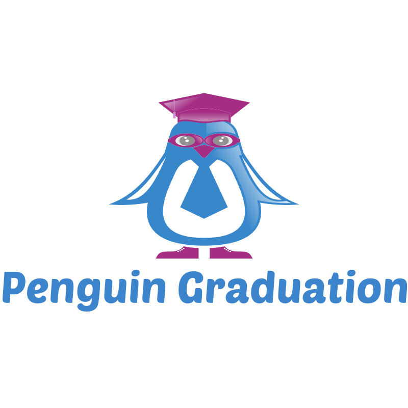 Penguin graduation Logo