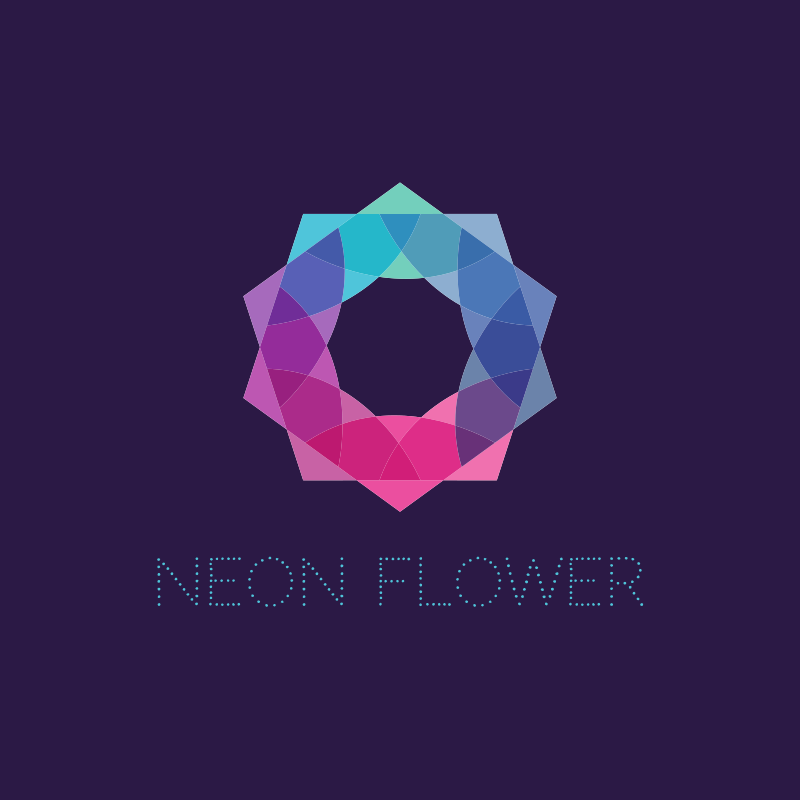 Neon Flower Logo