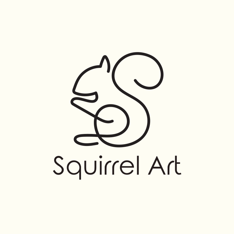 Squirrel Art Logo