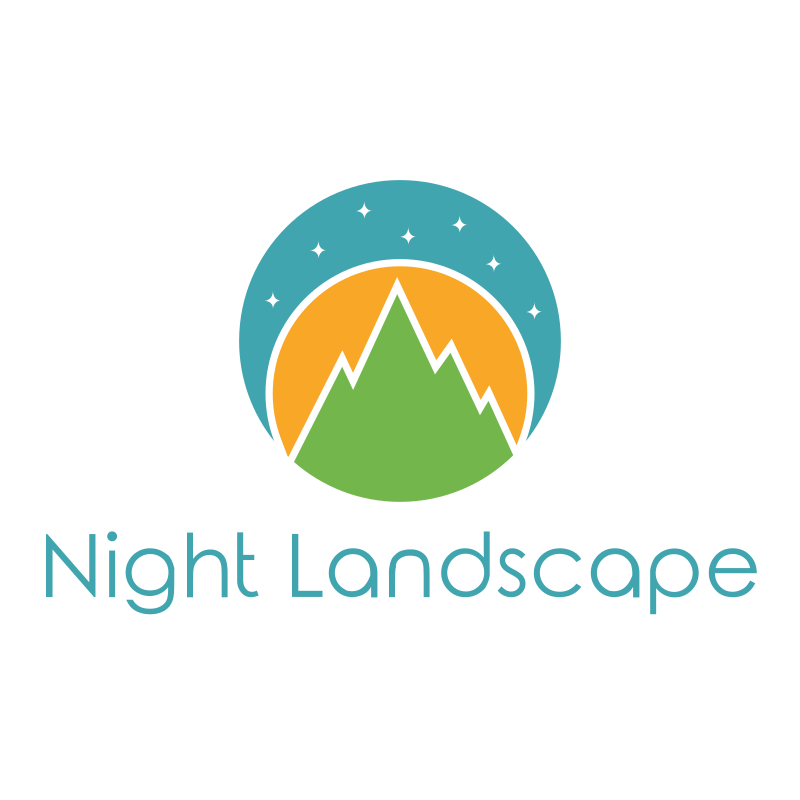 Night Landscape Logo Design