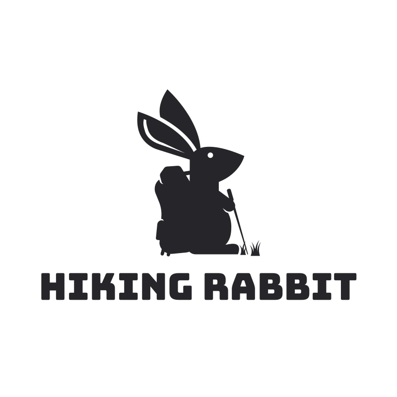 Hikking Rabbit Logo Design