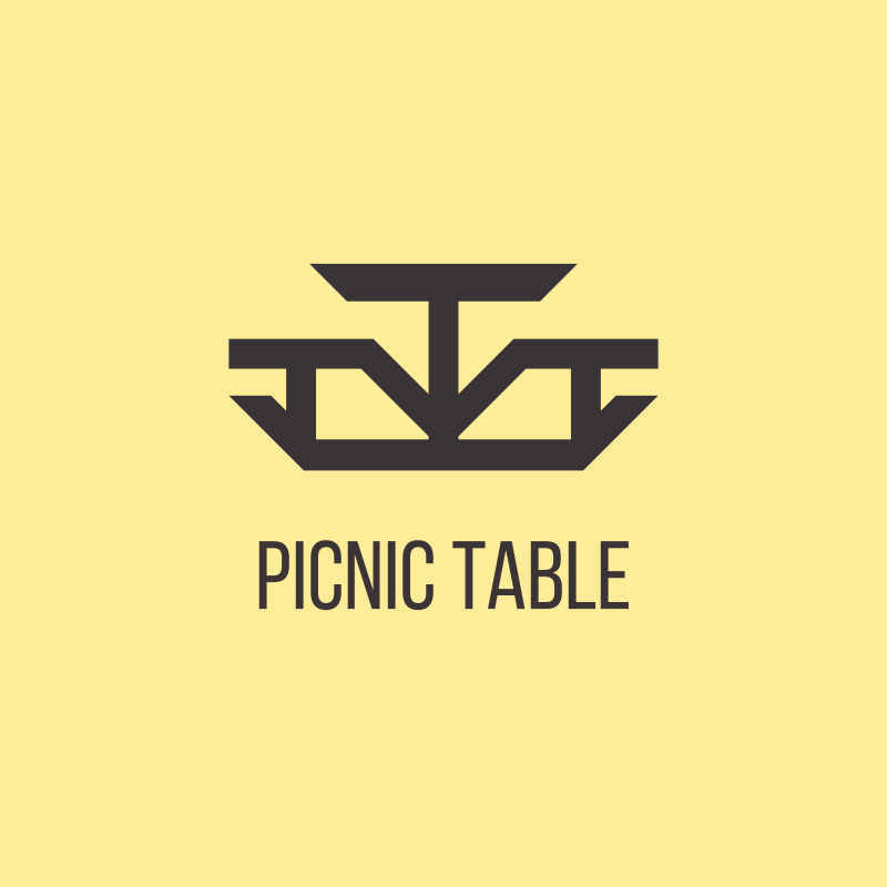 PicNic Table Logo Design