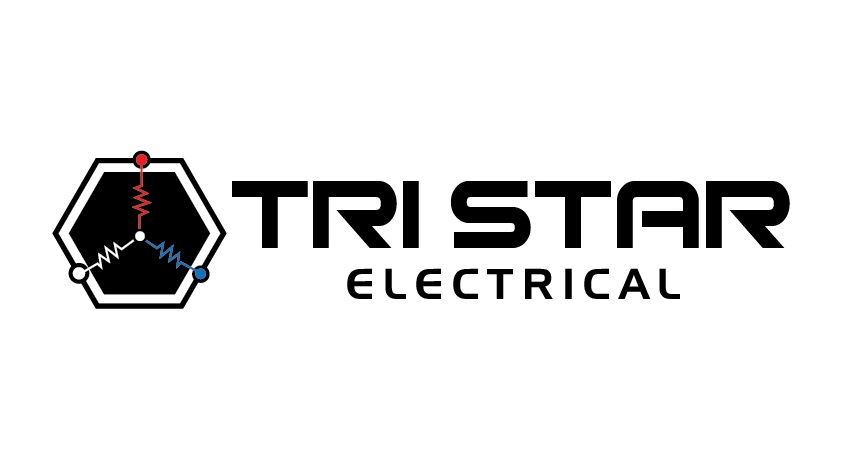 Tri Star Electric Logo Design by renderman
