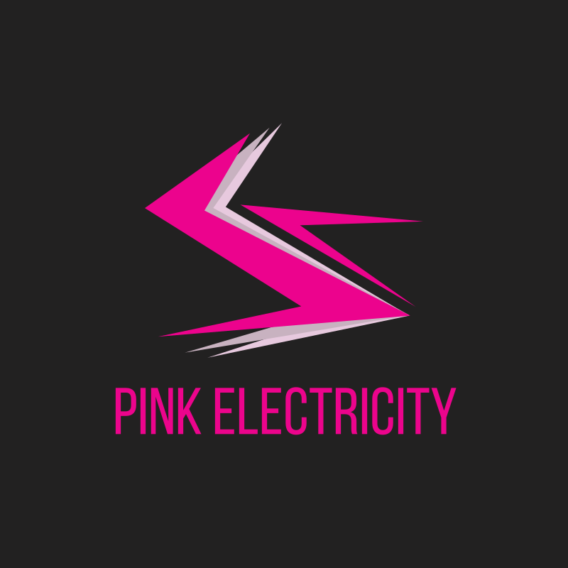 Pink Electricity Logo Design