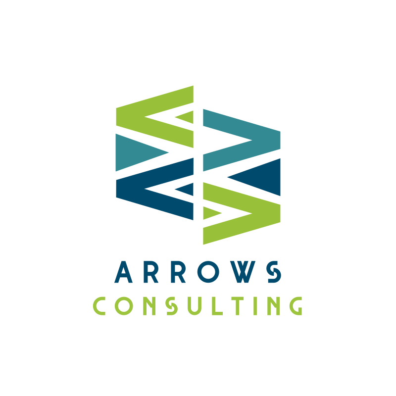 Arrows Triangle Consulting Logo Design