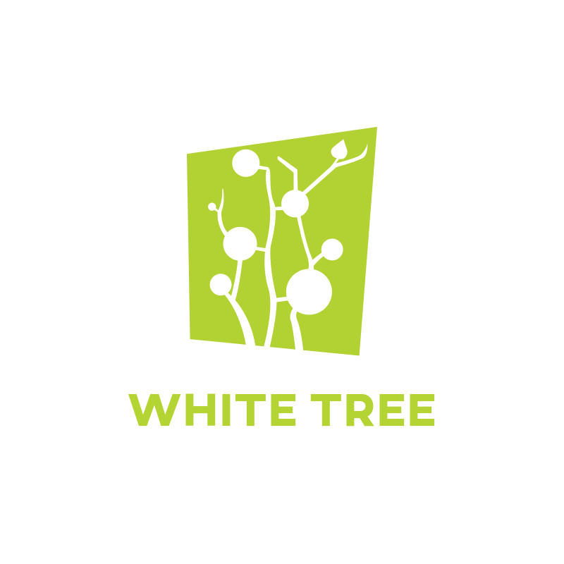 White Tree Logo Design