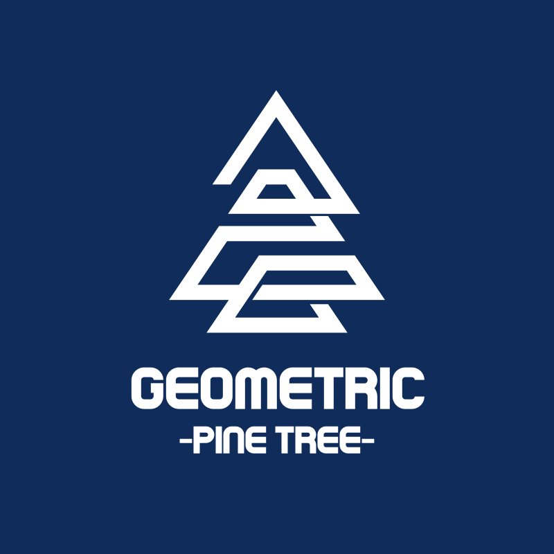 Geometric Pine Tree Logo Design