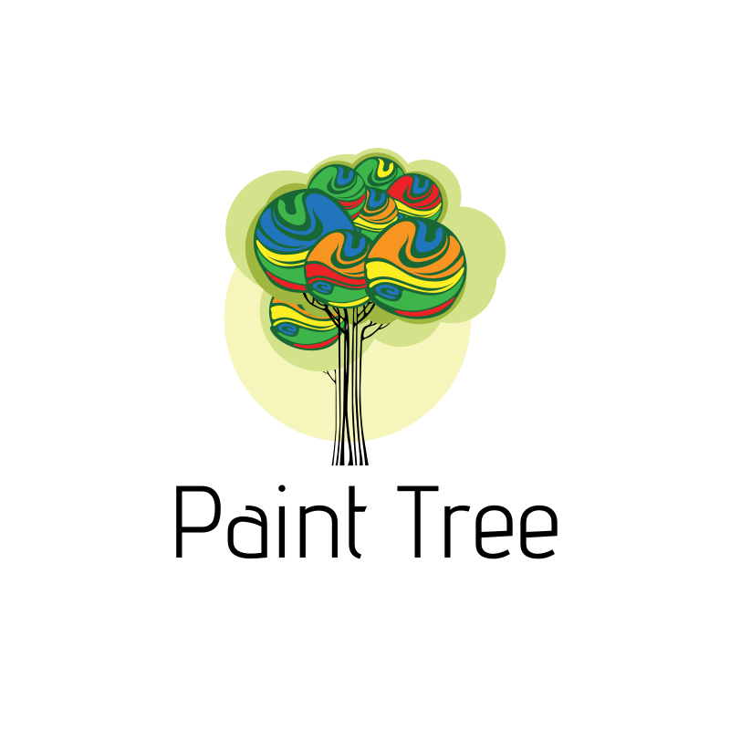 Paint Tree Logo Design