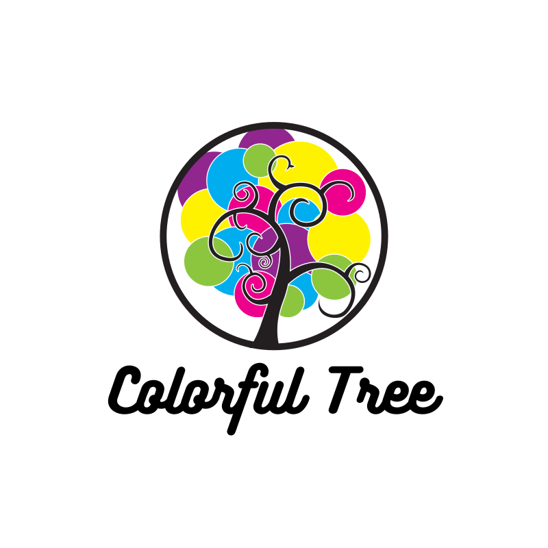 Colorful Tree Logo Design