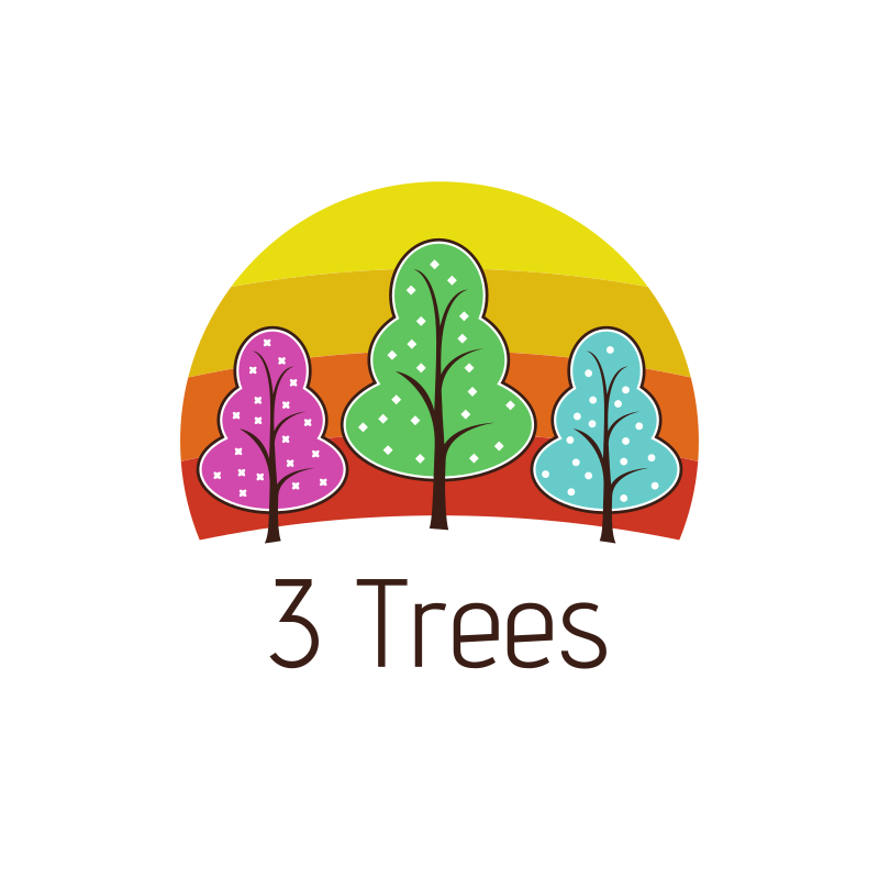 3 Trees Logo Design